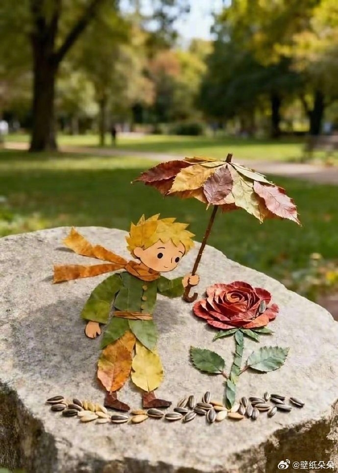 落叶知秋🍂 秋色之约唯美境意背景图～  
