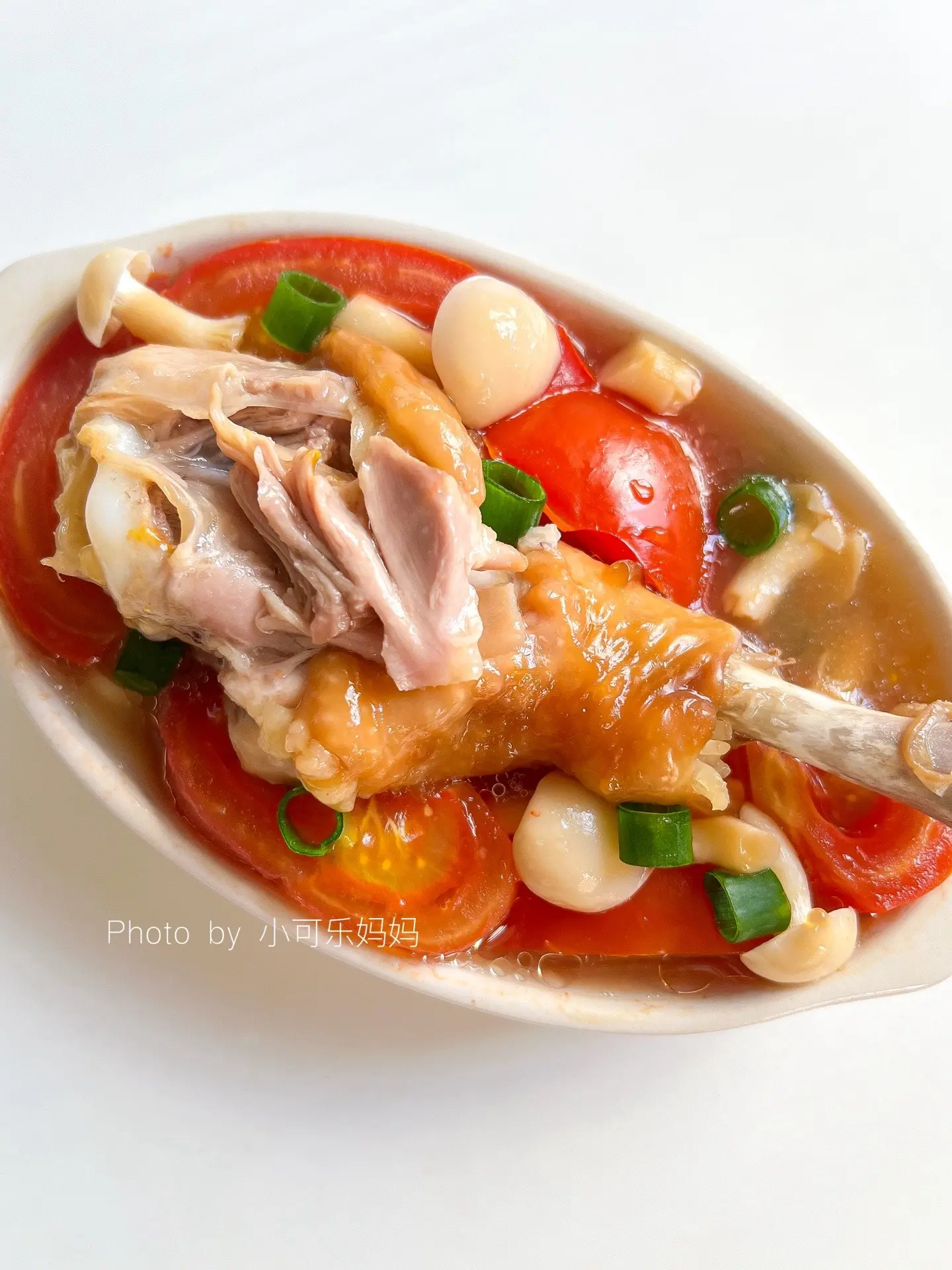 12M+番茄蒸鸡腿🍗酸甜开胃 嫩滑入味。鸡腿的这个做法，你们一定要试...