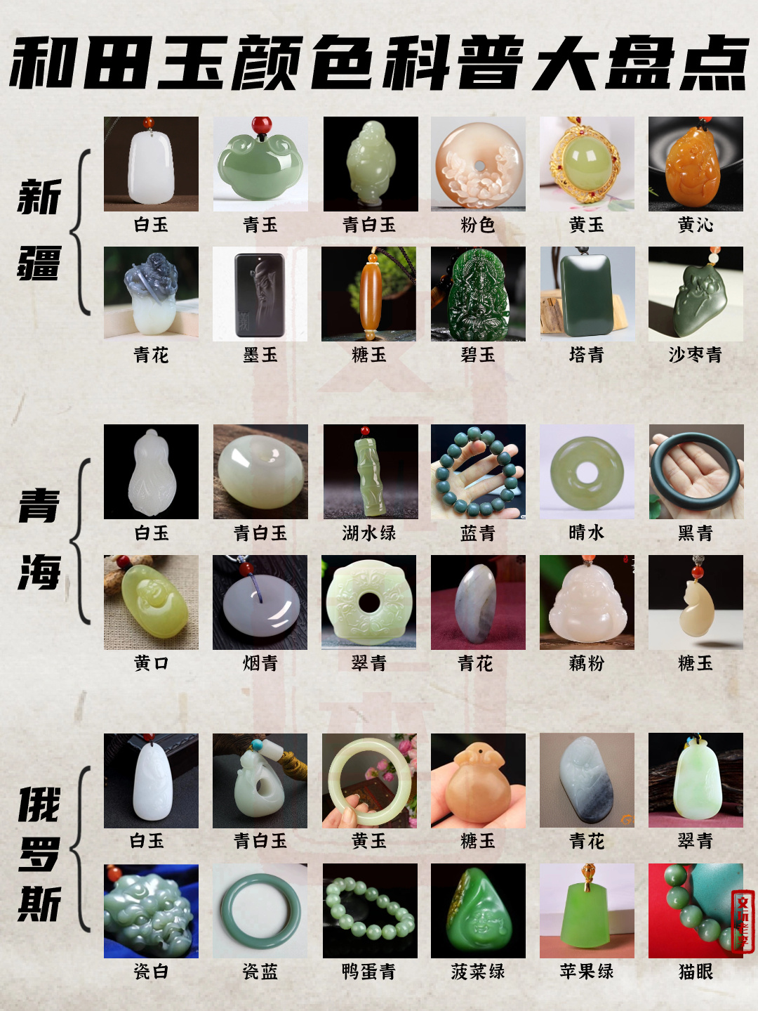 和田玉颜色科普大盘点