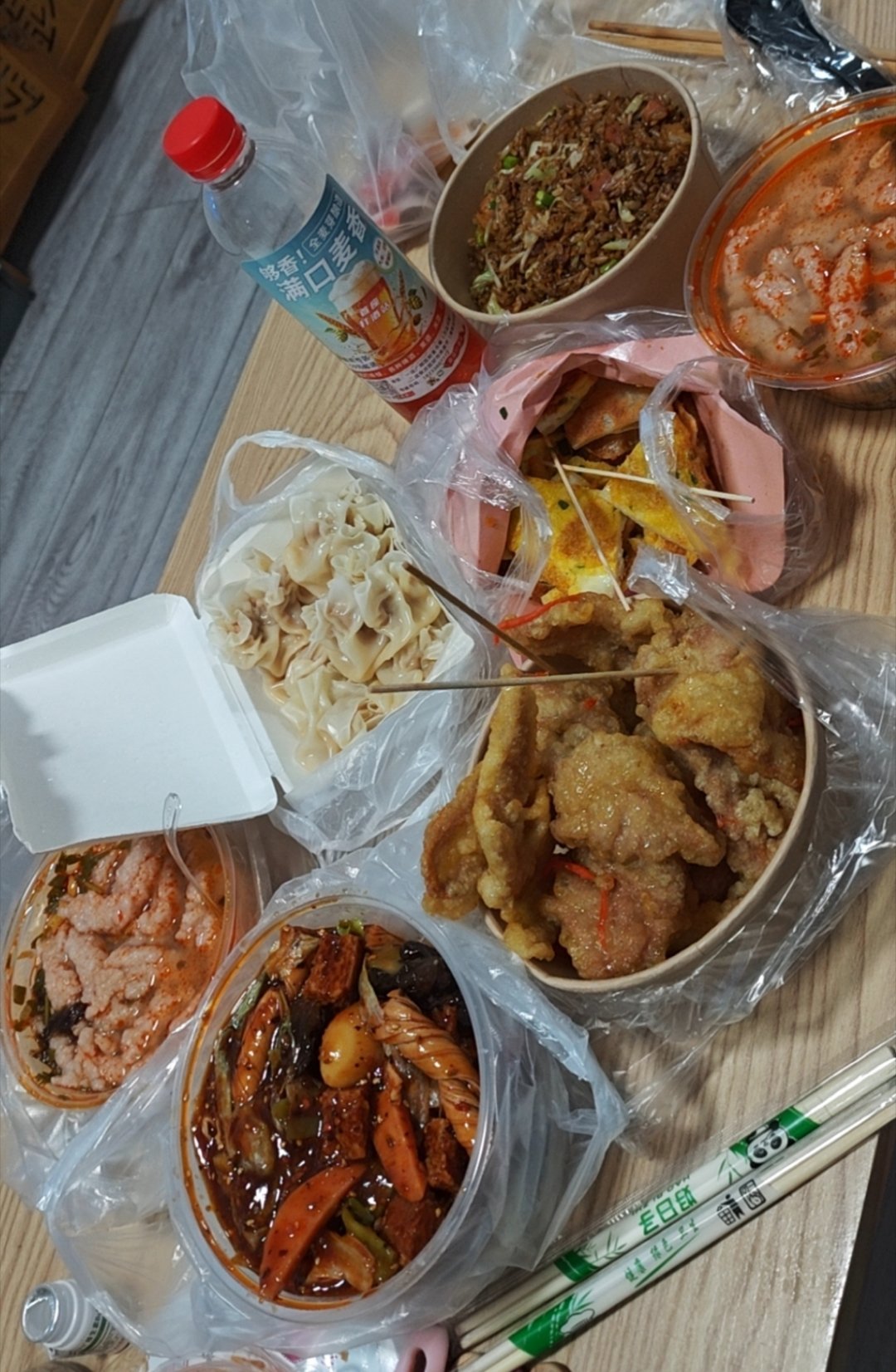 庆祝孩子不参加高考 大吃一顿 