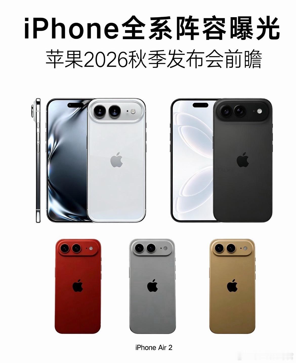 苹果20款新品曝光基于彭博社知名记者马克·古尔曼及多方供应链披露的，苹果计划在2