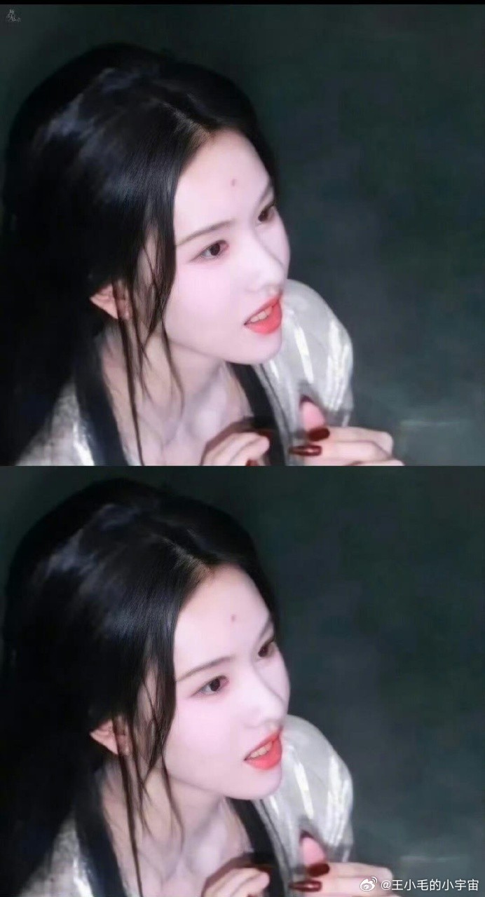 鞠婧祎陈都灵水戏 出水瞬间颜值暴击来袭💥鞠婧祎清冷娇弱，陈都灵明艳大方，两种美