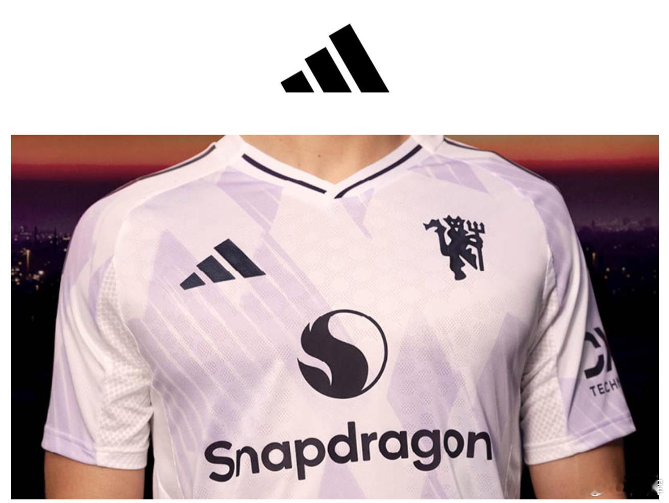 曼联 2025-26客场球衣。采用轻量化设计，通过阿迪达斯科技，提升运动表现。球