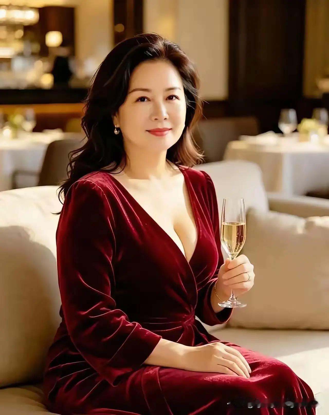 徐娘半老仍是花，
风韵犹存气质佳。
历经岁月添雅致，
腹有诗书气自华。