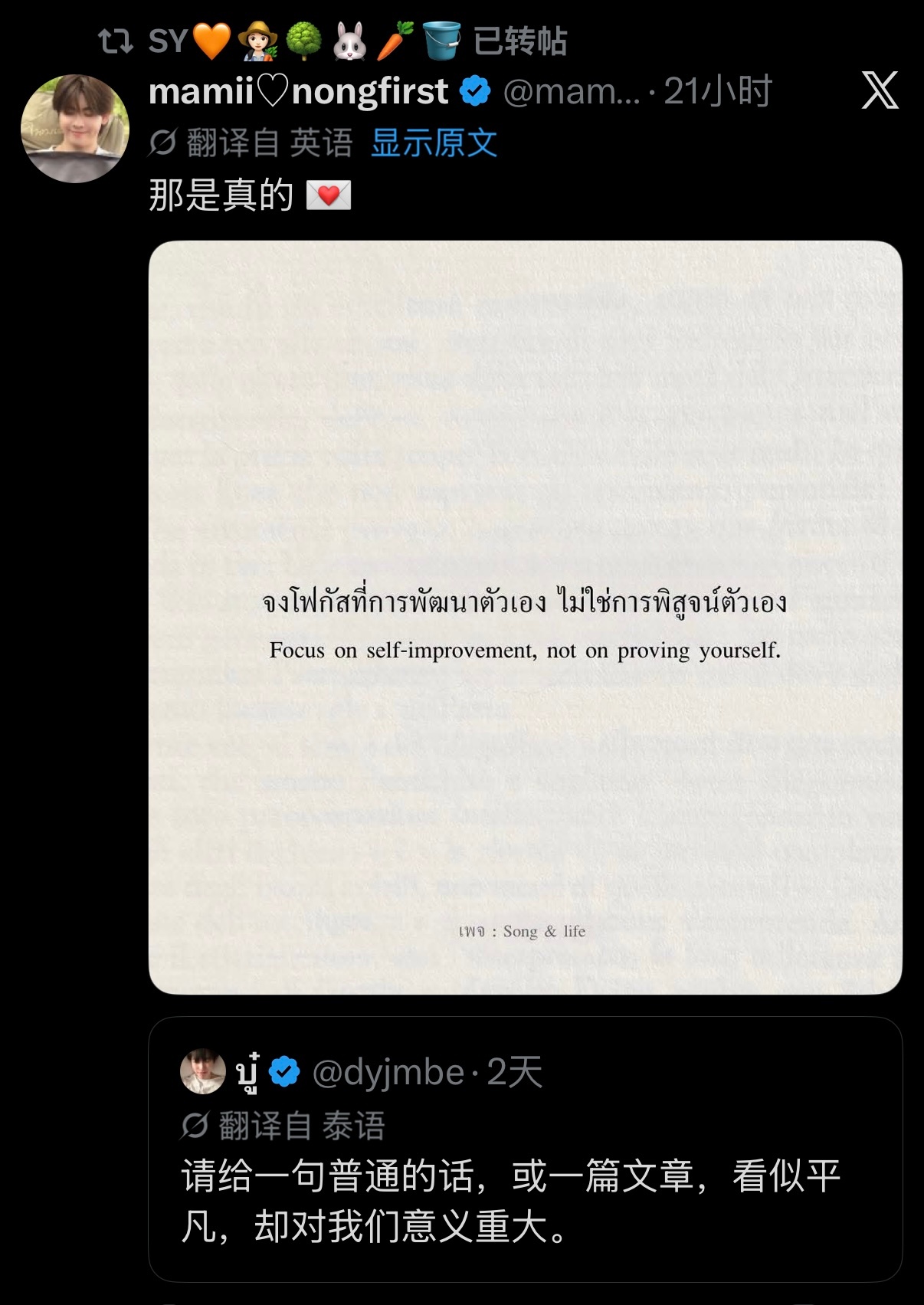 ：专注于自我提升，而不是证明自己 