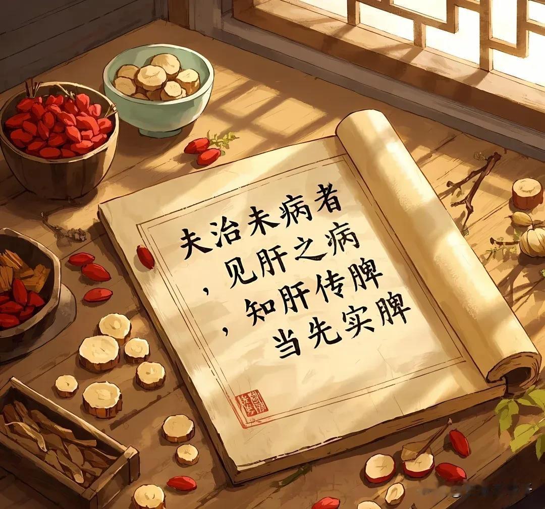 《难经》：“见肝之病，则知肝当传之于脾，故先实其脾气”