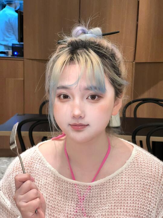 小狗扎的丸子头⚪️
