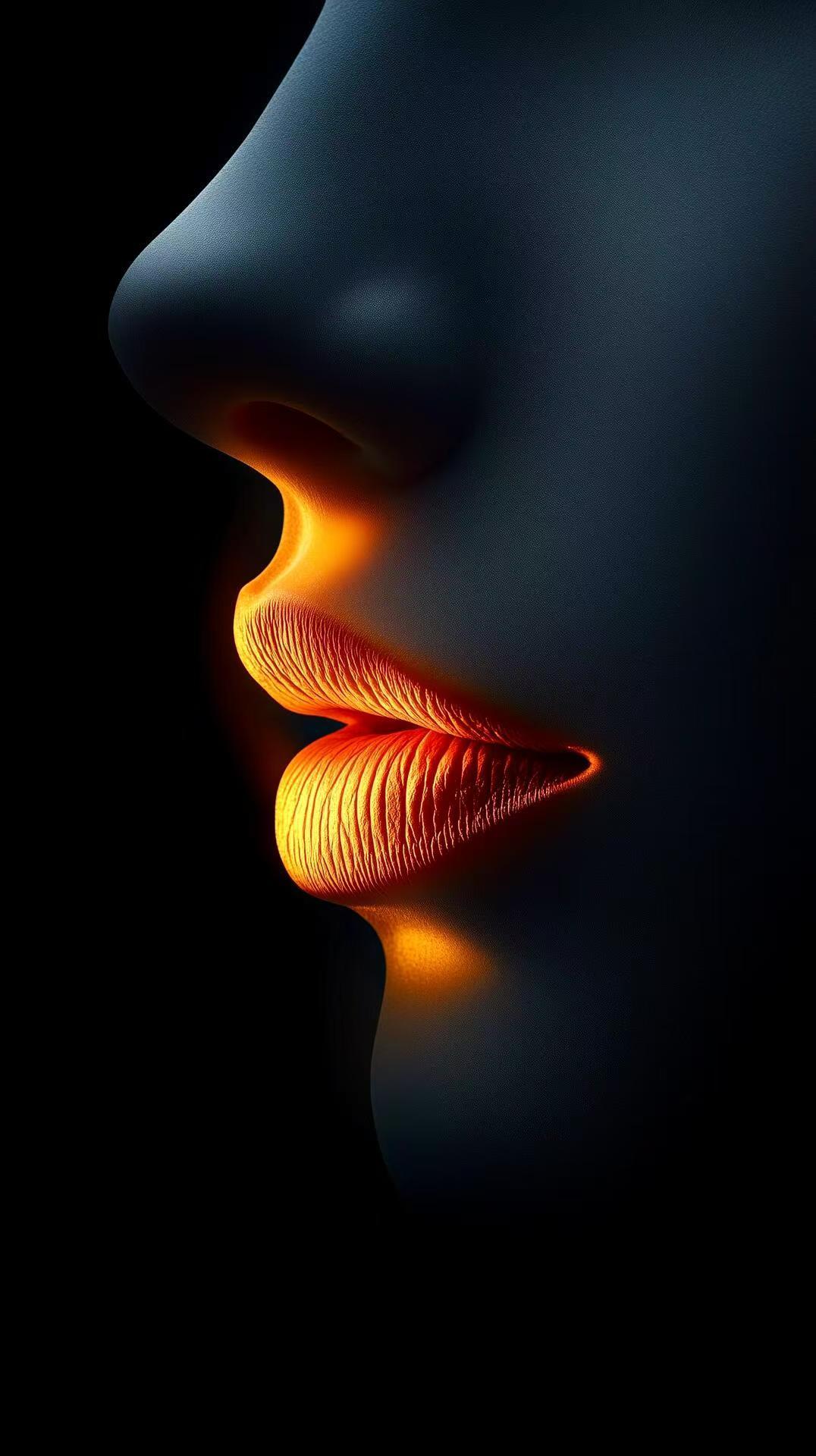 夜黑中，总会有一束光，因你而来，点亮你的眸，惊艳你的唇，温暖你的心!