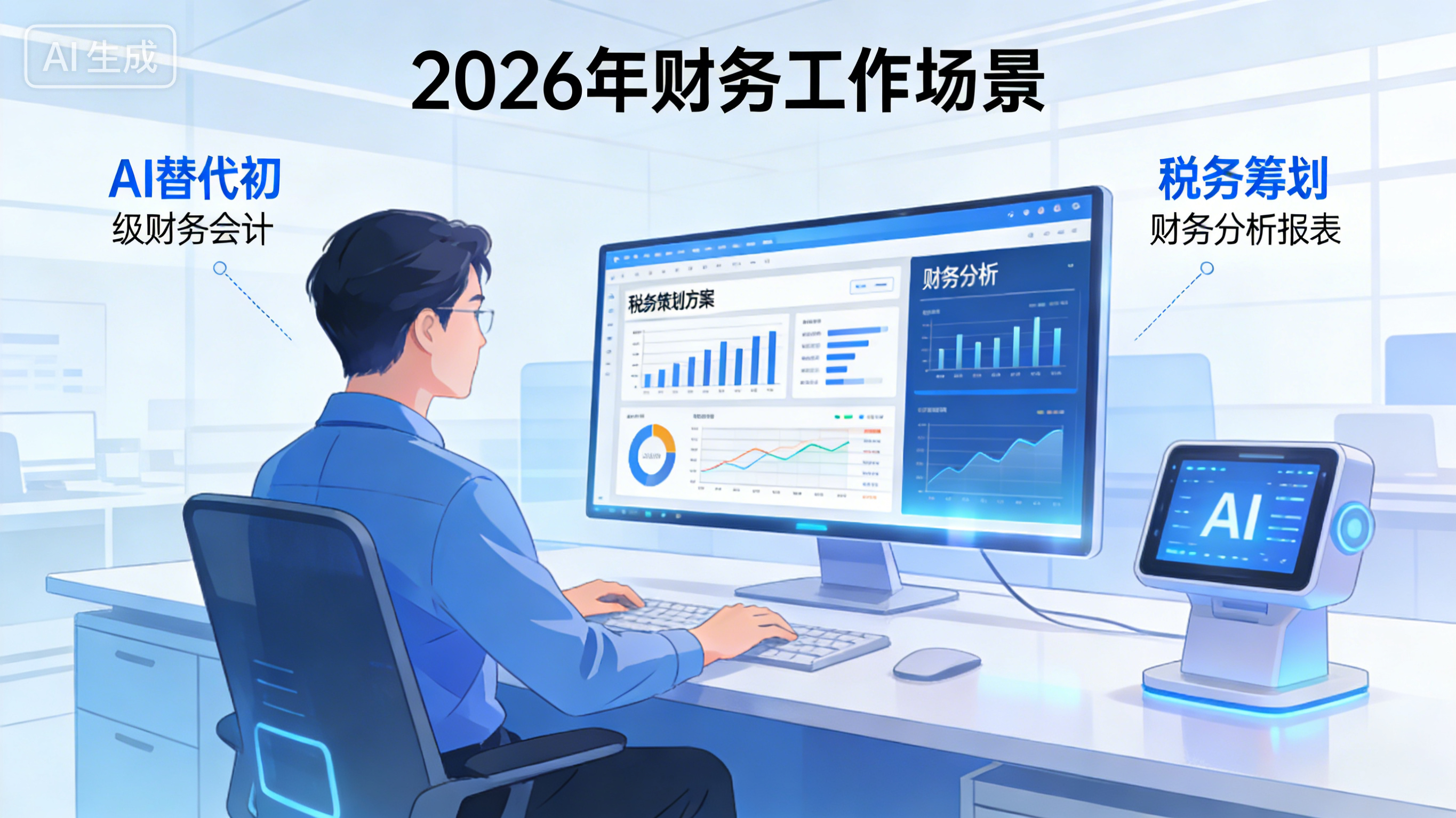 2026年AI替代行业预测ai创造营初级财务会计，核算记账工作被智能财税取代 2