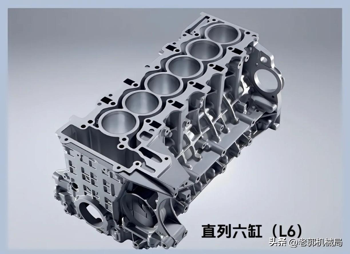 都是6缸，直六和V6到底谁更强？
首先咱们聊聊直六发动机（图1），它的结构相对比
