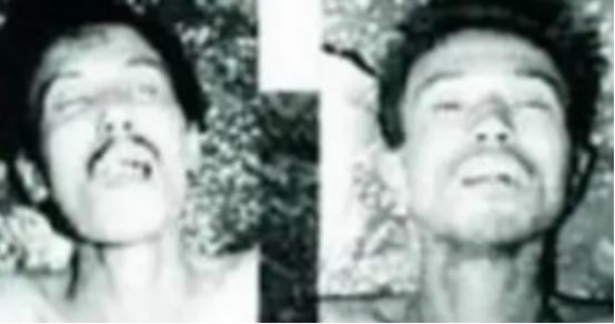 1983年，王宗坊被击毙后蜷缩在地，已经没有生命迹象。长期逃亡让他瘦得皮包骨头，