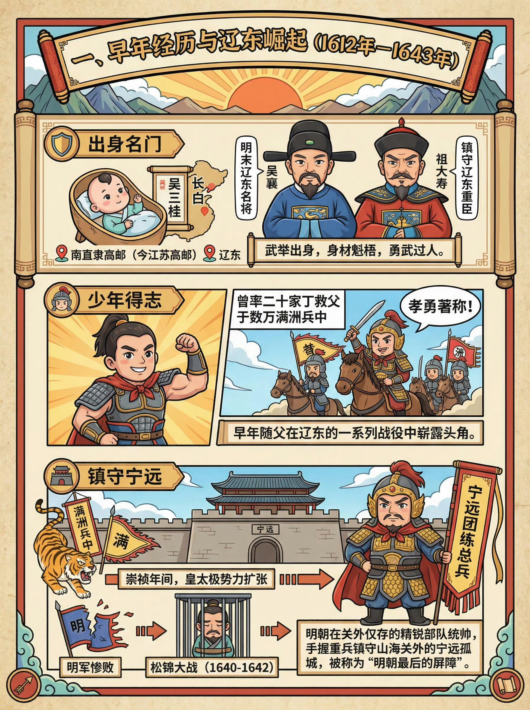 吴三桂冲冠一怒为红颜。 