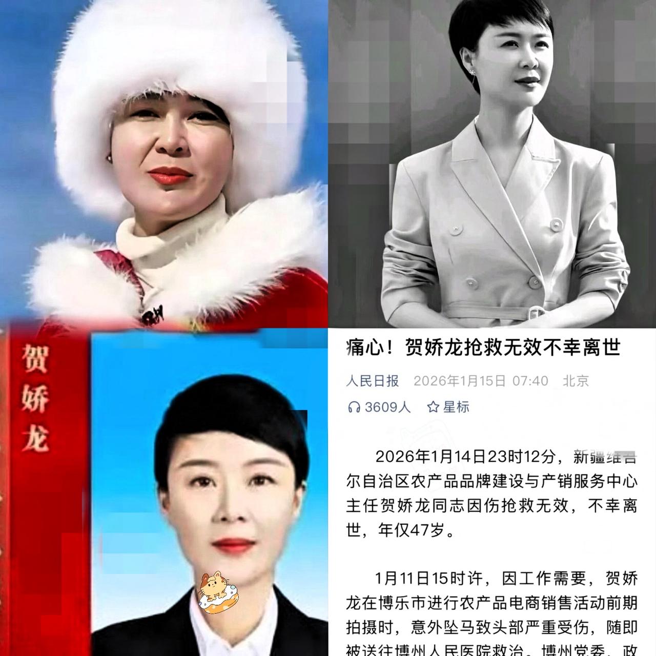 贺娇龙用命换的，
不是钱是人心！

说句掏心窝子的话，
贺娇龙要是真遇上个万一，