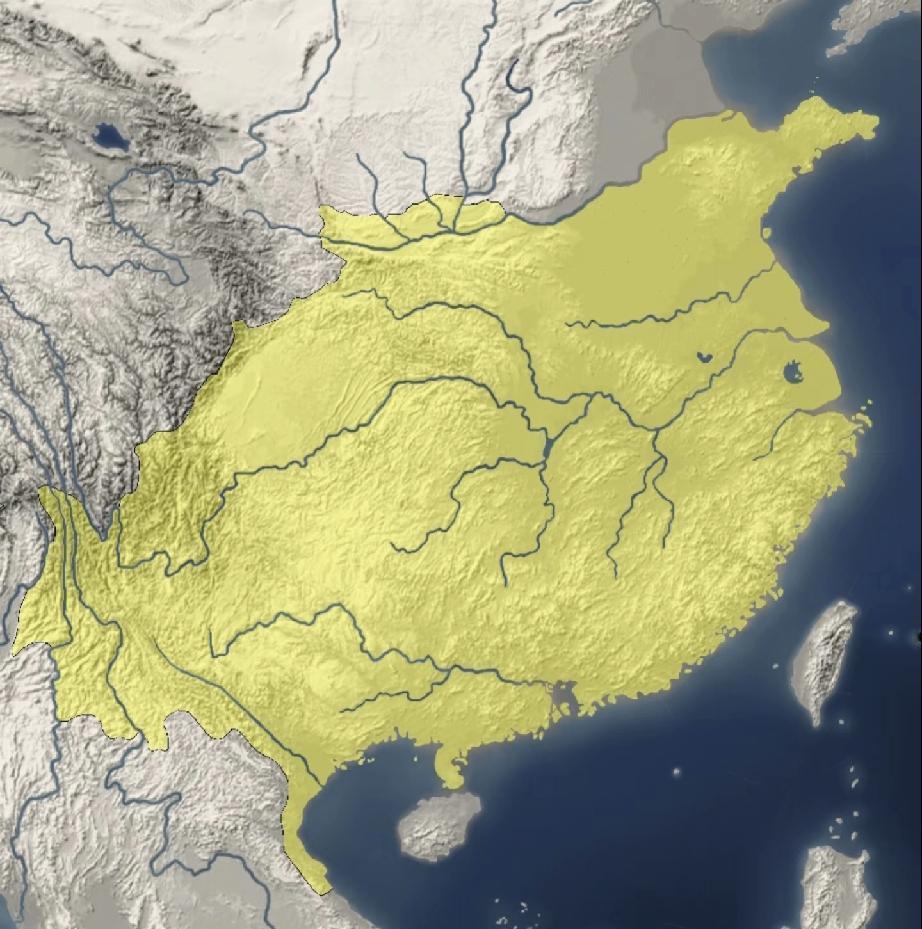 看图猜王朝，今天这个比较简单，对于跟这个形状相似的版图，在中国历史课本上有出现过