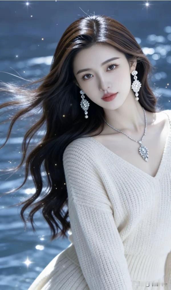 邻家姑娘俏模样，
一笑温柔心荡漾，
眉眼弯弯自带光，
出水芙蓉有霞光。