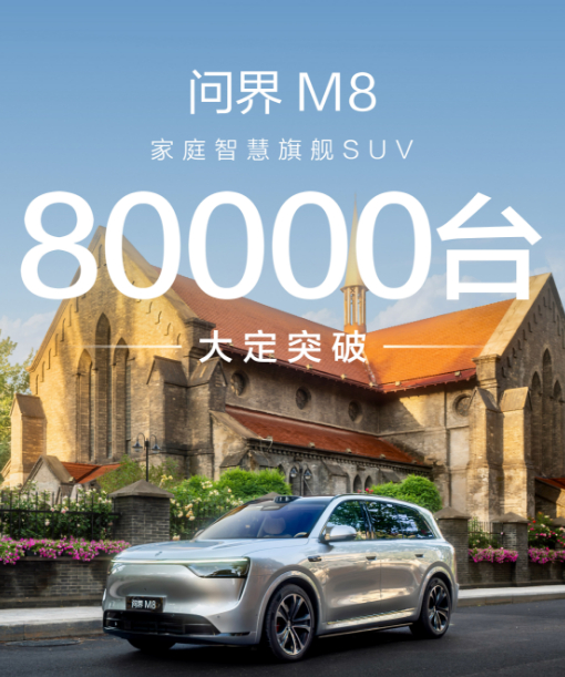 问界 M8 不愧是全能车王，大定突破8万台，用实力诠释什么叫「太能打」！[666