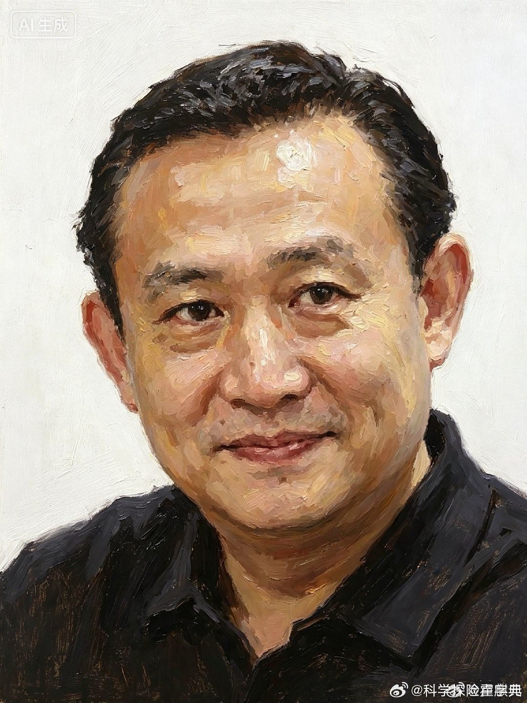 一位沉默了三年的老兄画了一幅画，算是给被顶在风口浪尖上的我一点儿支持。我内心很感