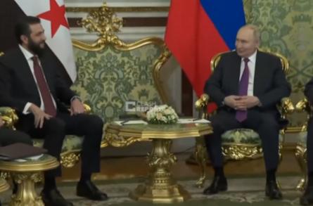 【这天聊的！叙利亚总统艾哈迈德·沙拉对普京说：从机场出来，我看到去克里姆林宫的路