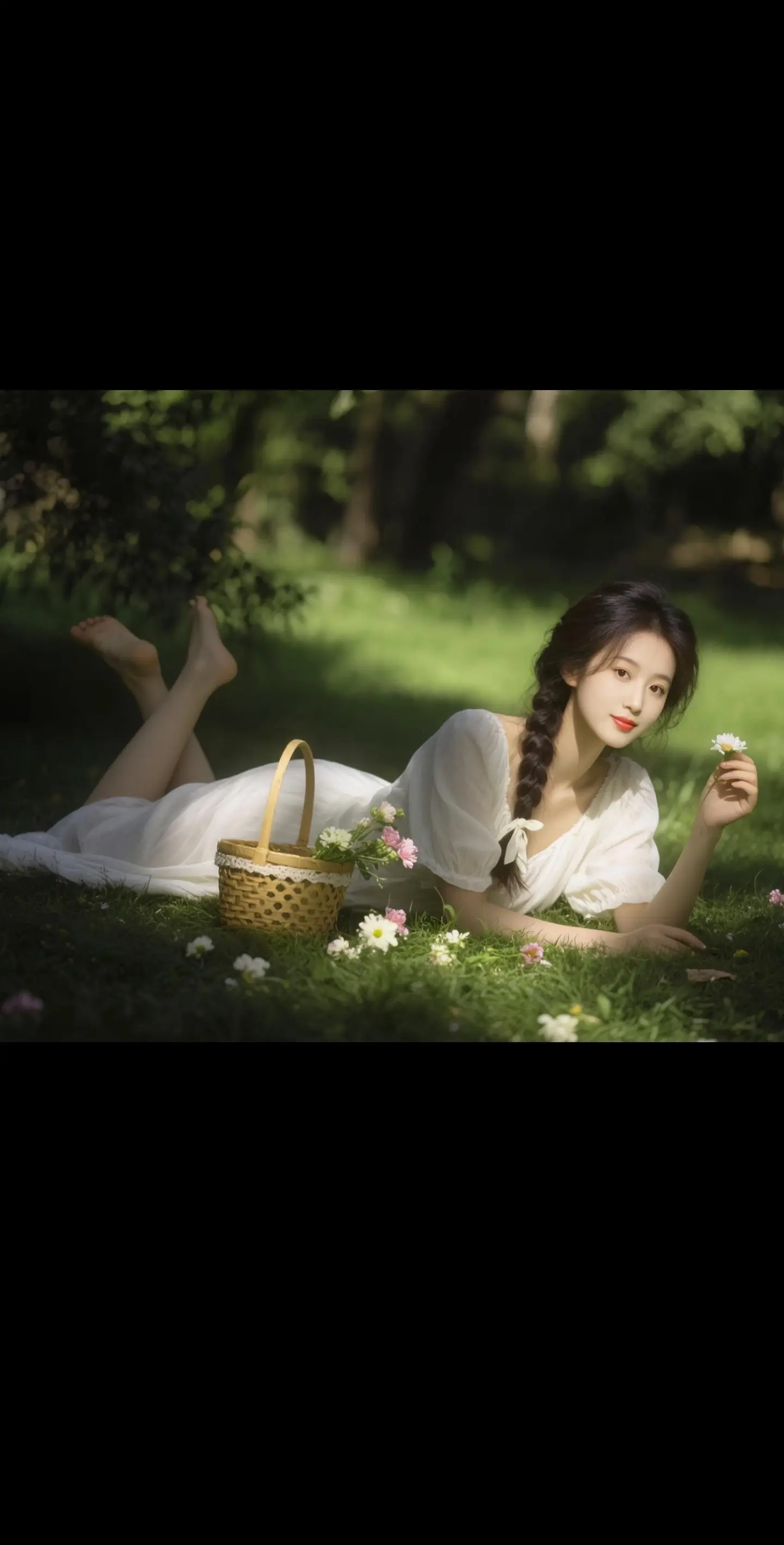 AI草地光影写真 ai创作