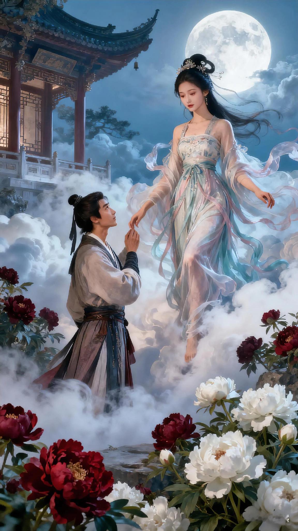 《玉女摇仙佩》宋、柳永。
飞琼伴侣，偶别珠宫，未返神仙行缀。
取次梳妆，寻常言语