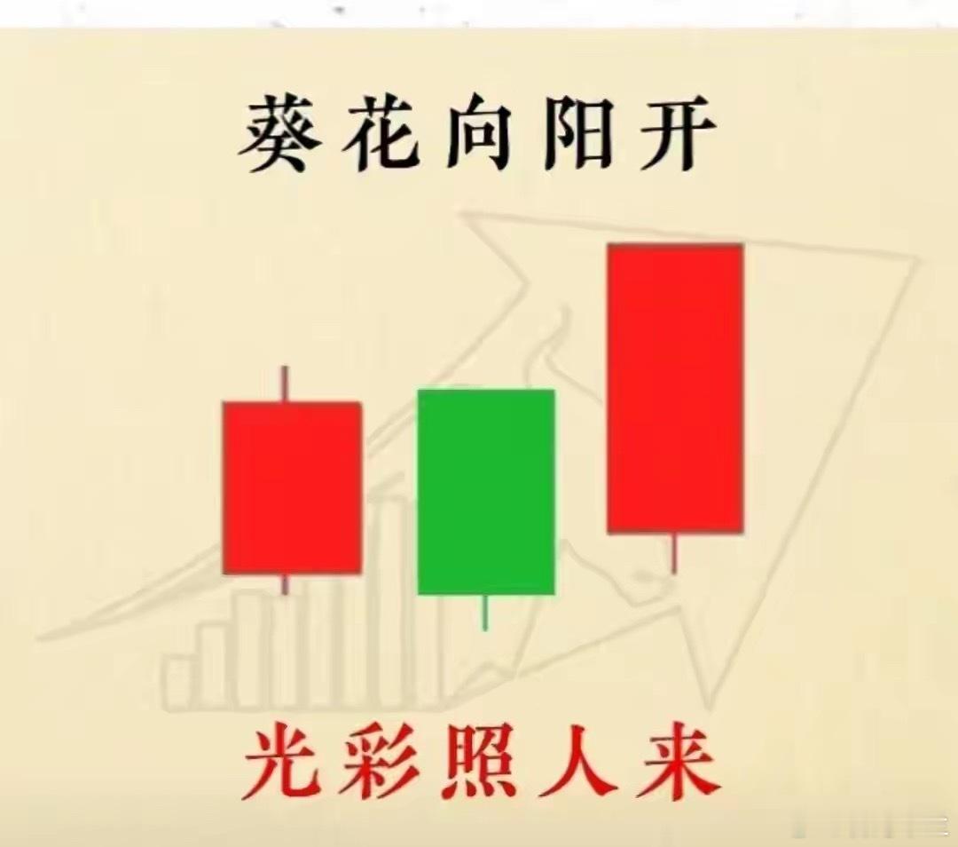 葵花向阳，熠熠生辉：此形态犹如初升之阳，光芒四射，预示着市场即将迎来一段积极的上