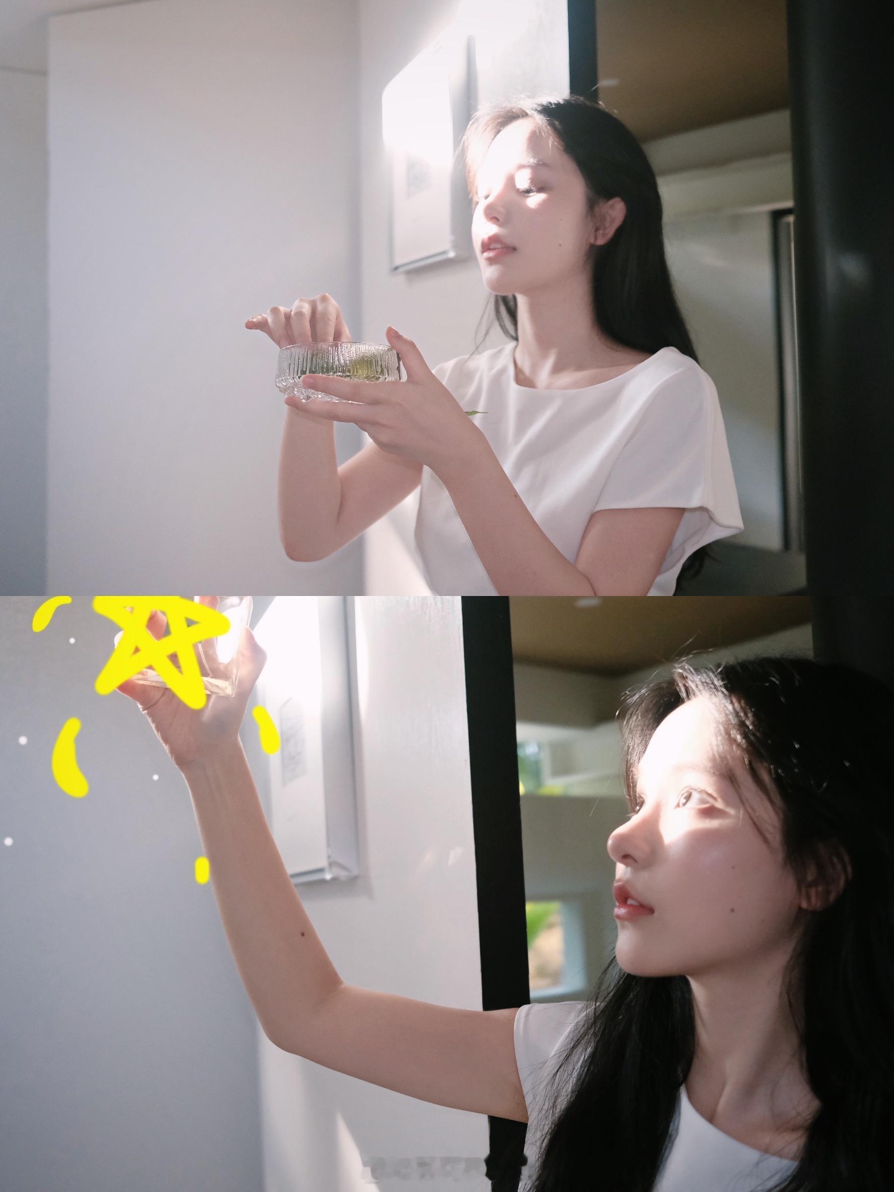 最近天气好好哦每天都有太阳，当然也几乎每天都有拍摄[允悲]带妆又要出汗还要晒太阳