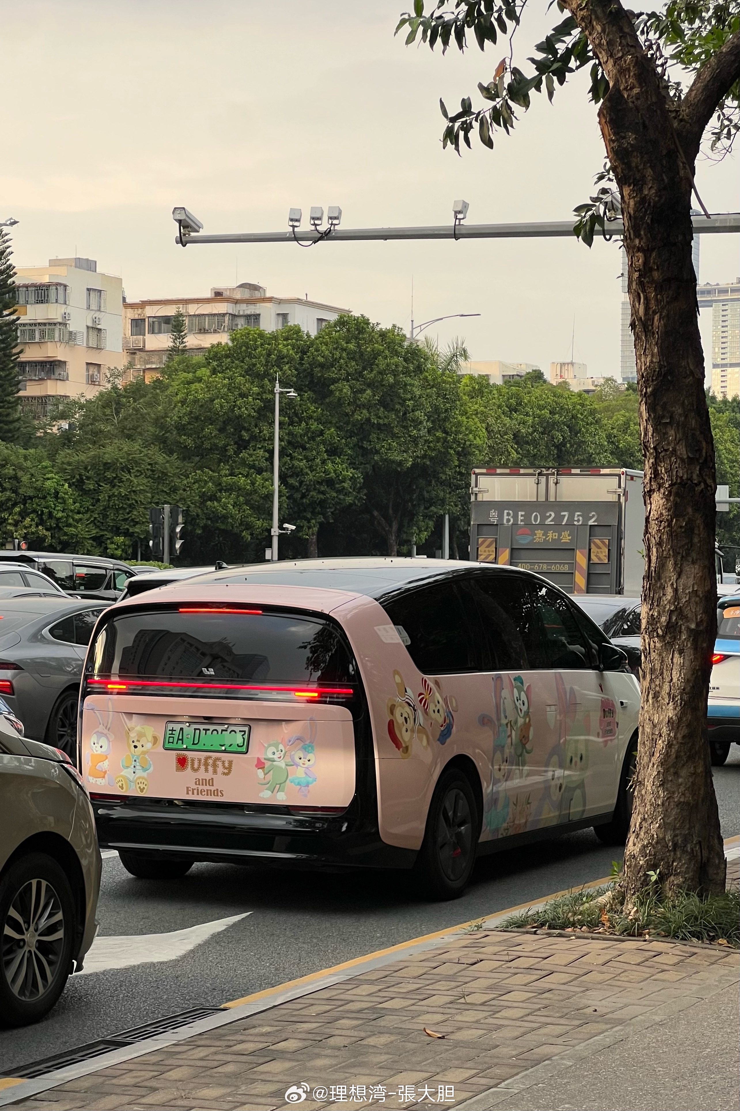 深圳街头偶遇“吉A”车牌的理想MEGA 车友！这是从长春一路南下啊！有点东西！ 