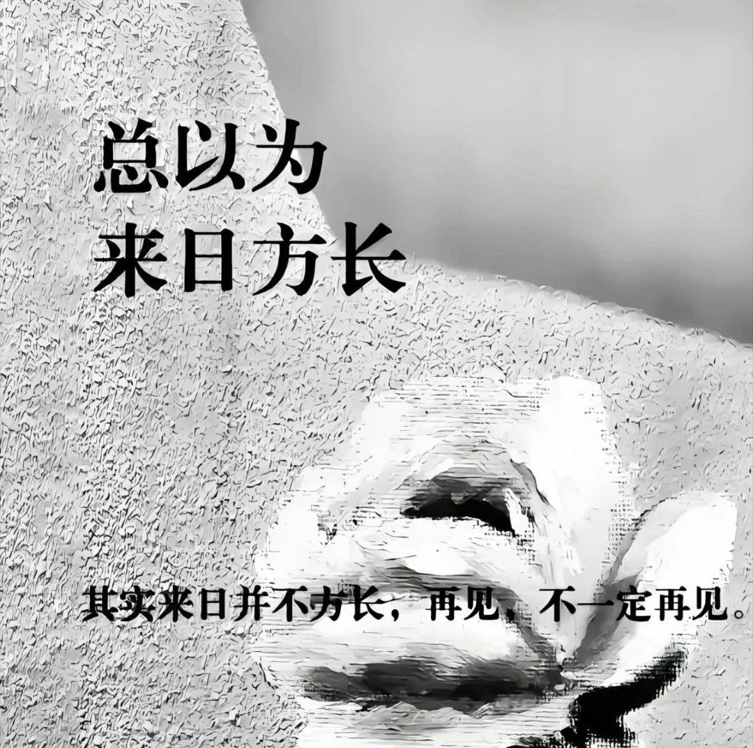 总以为来日方长，其实来日并不方长，再见，不一定再见。才20岁，他的生命就此定格，