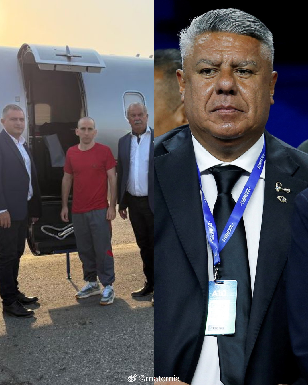 阿根廷球迷俱乐部 ✍️ AFA主席克劳迪奥·塔皮亚就阿根廷足协在纳韦尔·加洛获释