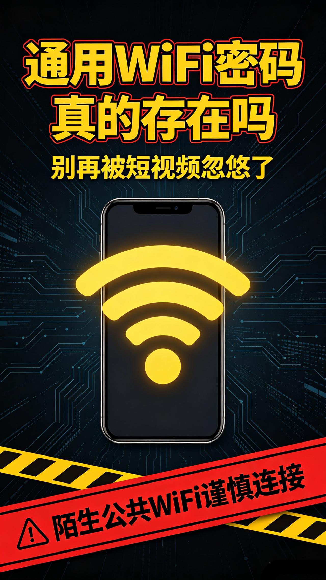 出门手机没网别慌！网传8个通用WiFi密码，不用到处问人？真相一定要看懂

不少