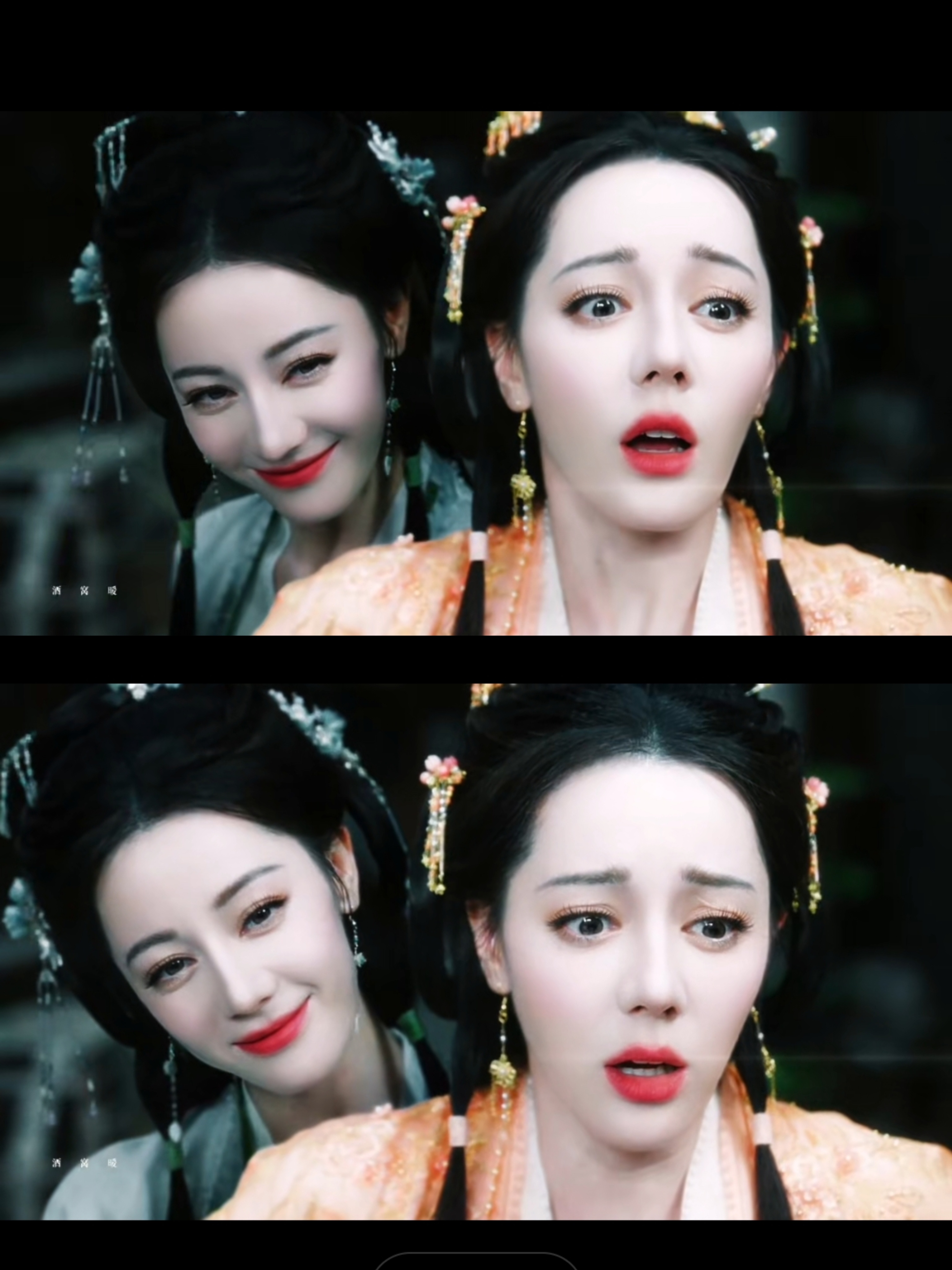 两个迪丽热巴怎么打起来了网友说，她真的不能做表情，一做表情就和美女不沾边了