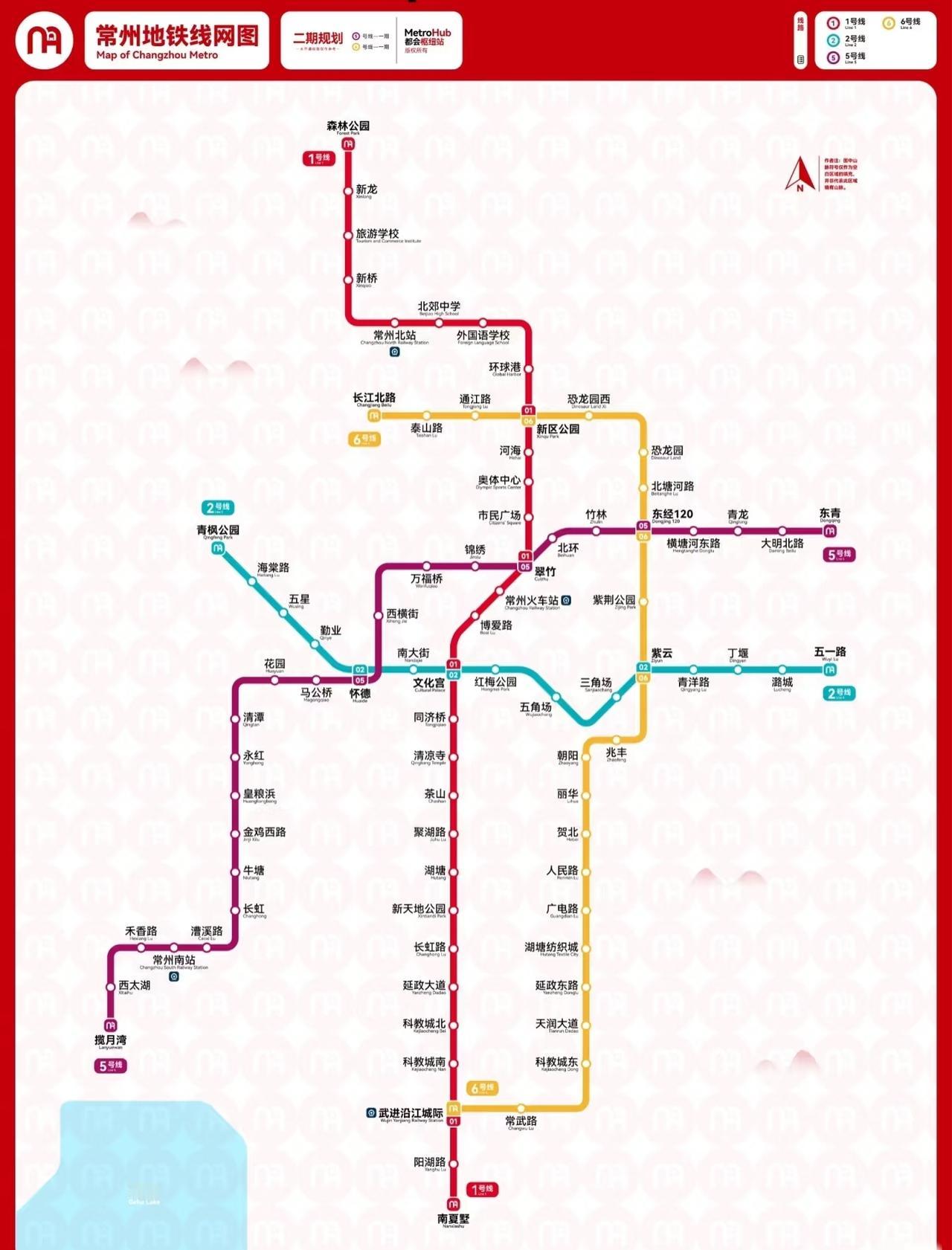 常州地铁2028+线路图

常州是江苏第四座开通地铁的城市，首条地铁线路于201