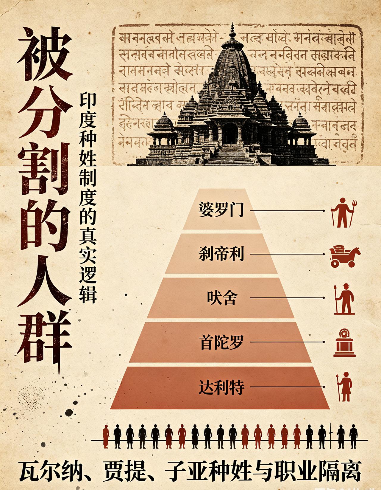 印度为什么没有大起义？因为根本团结不起来，一层层鄙视链，完美的把人口划分为一个一