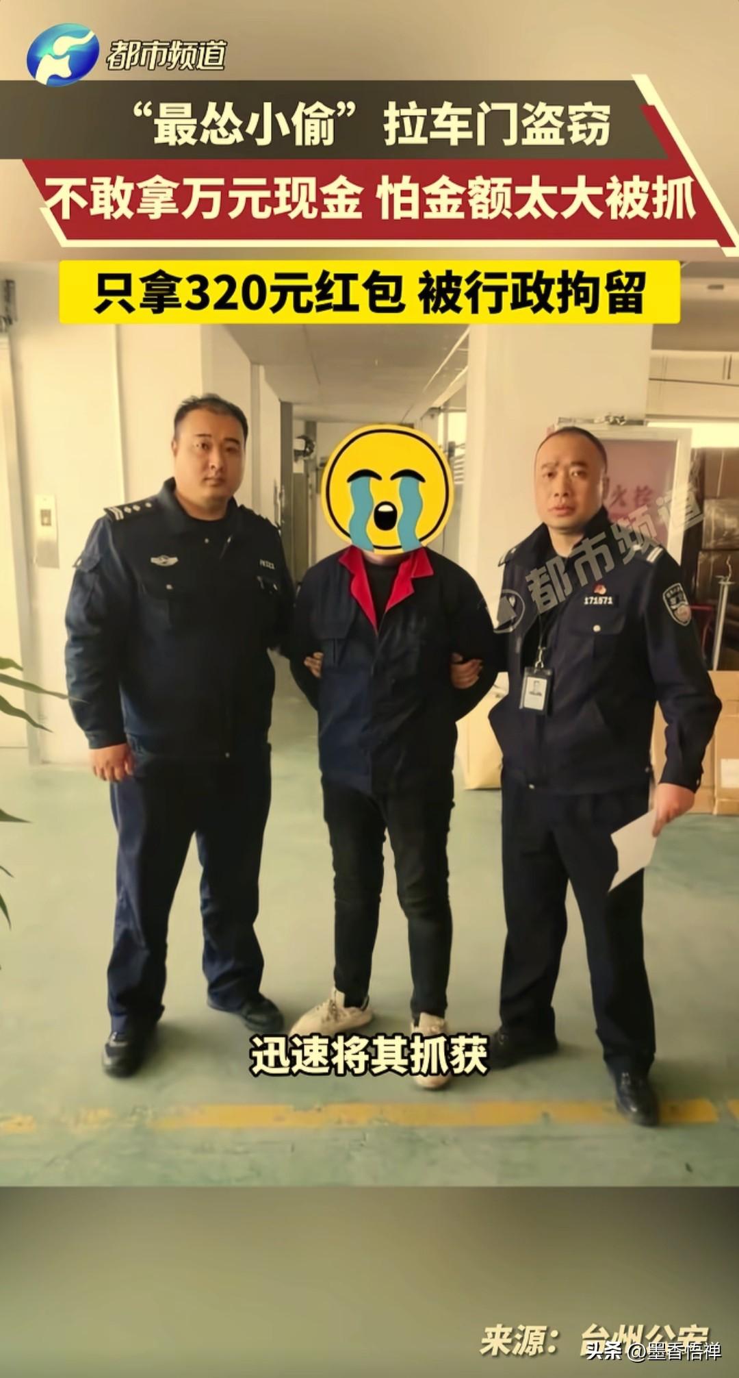 “最怂小偷”火了，小偷见车内万元现金不敢拿，只偷320元，结果还是栽了

见过贪