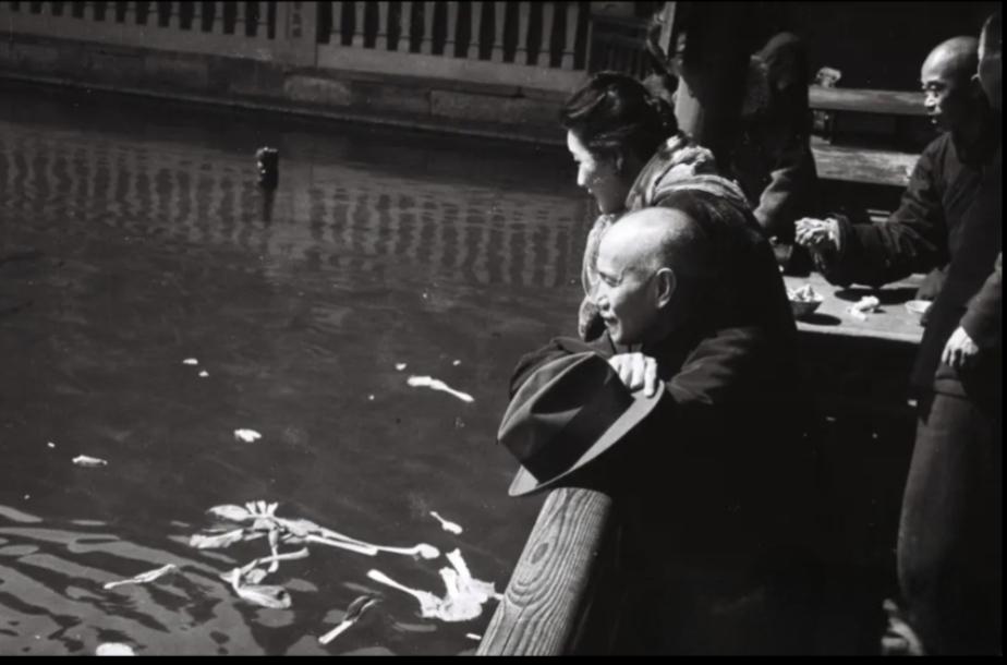 你有哪些珍藏许久的老照片1948年5月，蒋介石高票当选为总统后心情很好，带着宋美