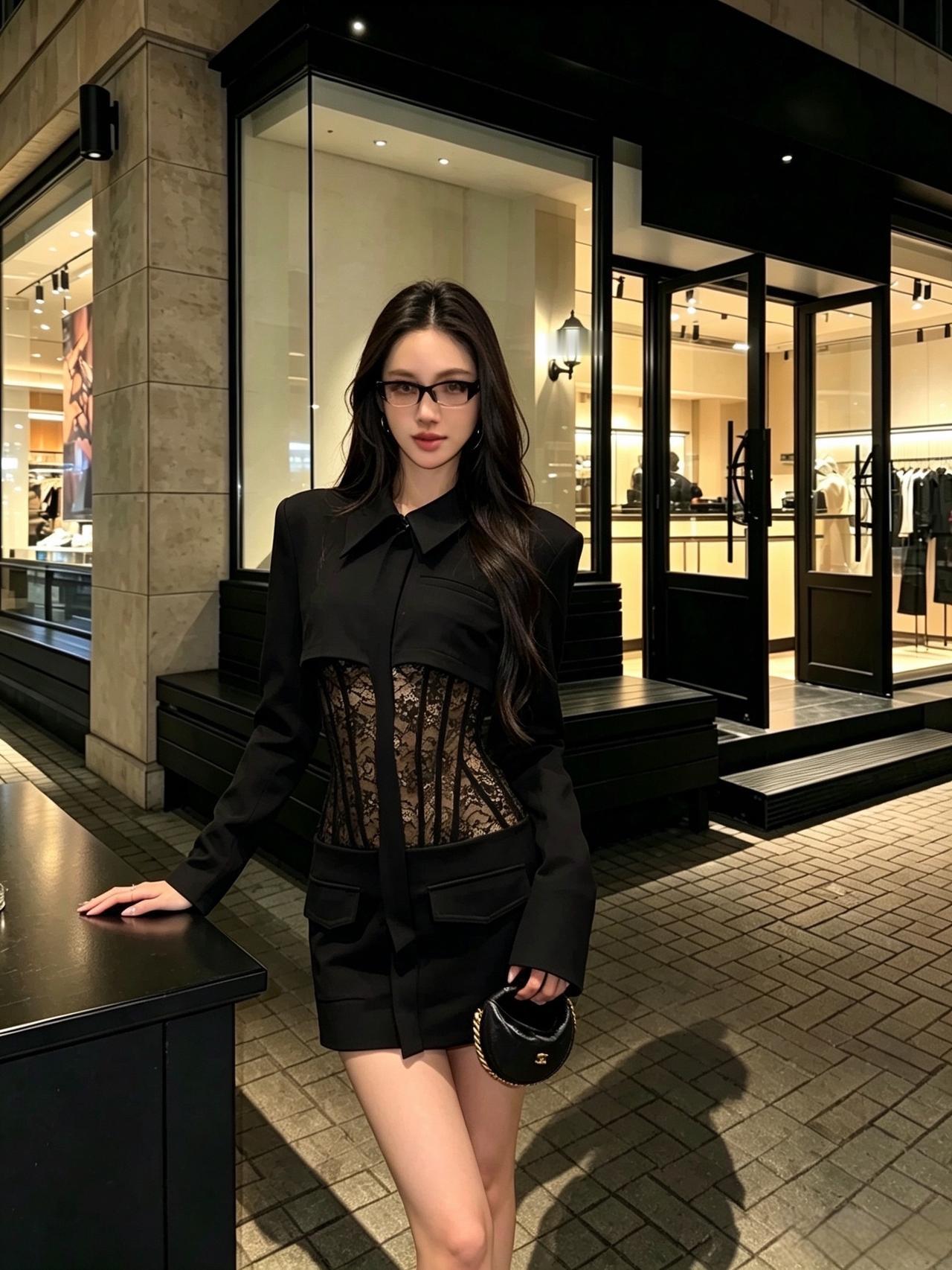 黑色系御姐穿搭 氛围感拉满的穿搭 黑色系气质穿搭🖤 斩女酷辣女孩穿搭 今日份高