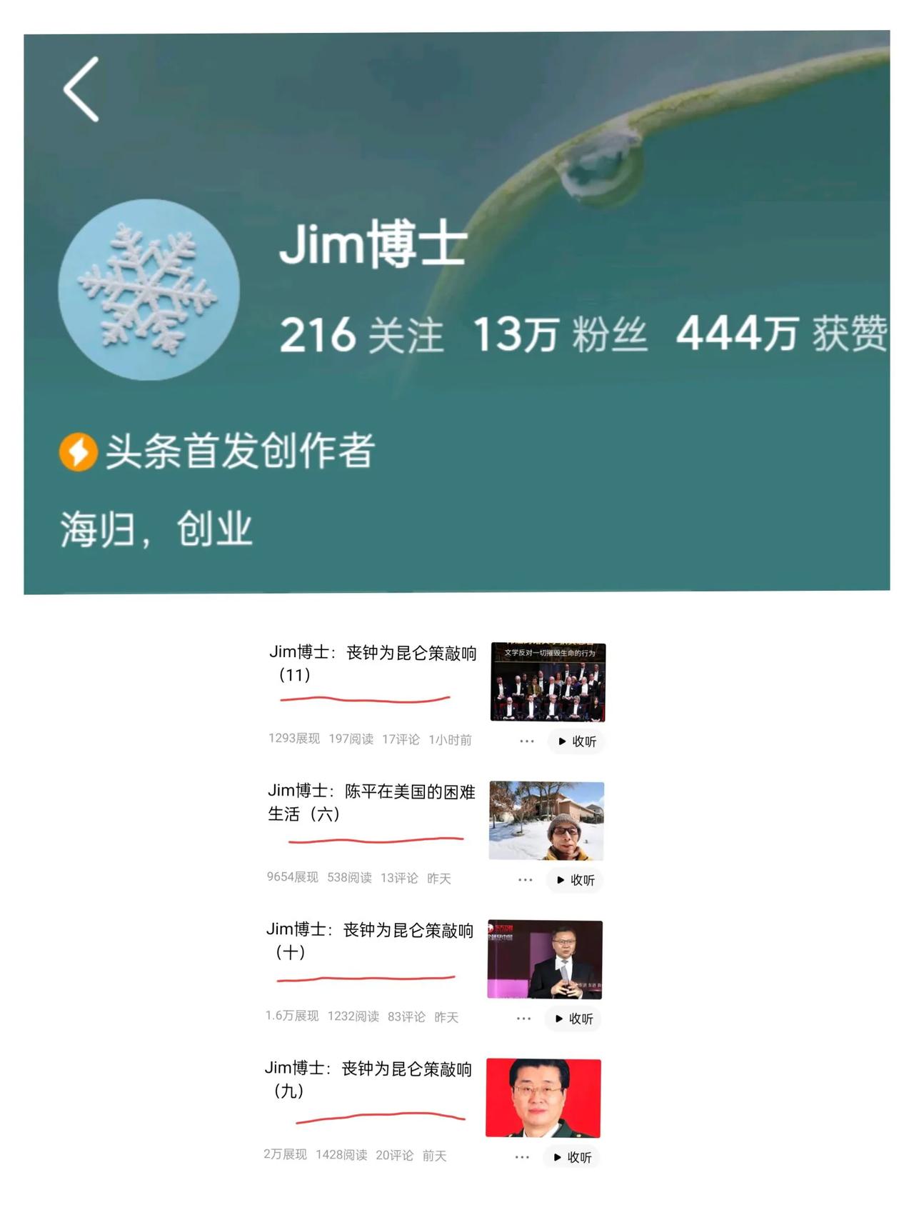 Jim博士的昆仑系列文章已经更新到11篇了 ，按照其12月17号的讲法，现在昆仑