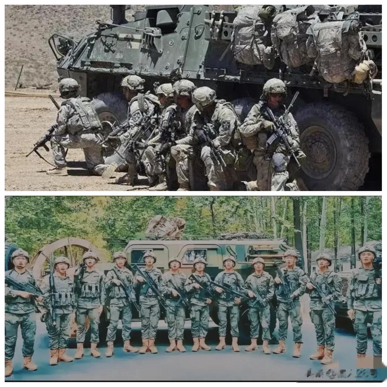  图1，美国陆军步兵班9人，将换用6.8毫米的新枪，全员配M5带光瞄步枪，分为A