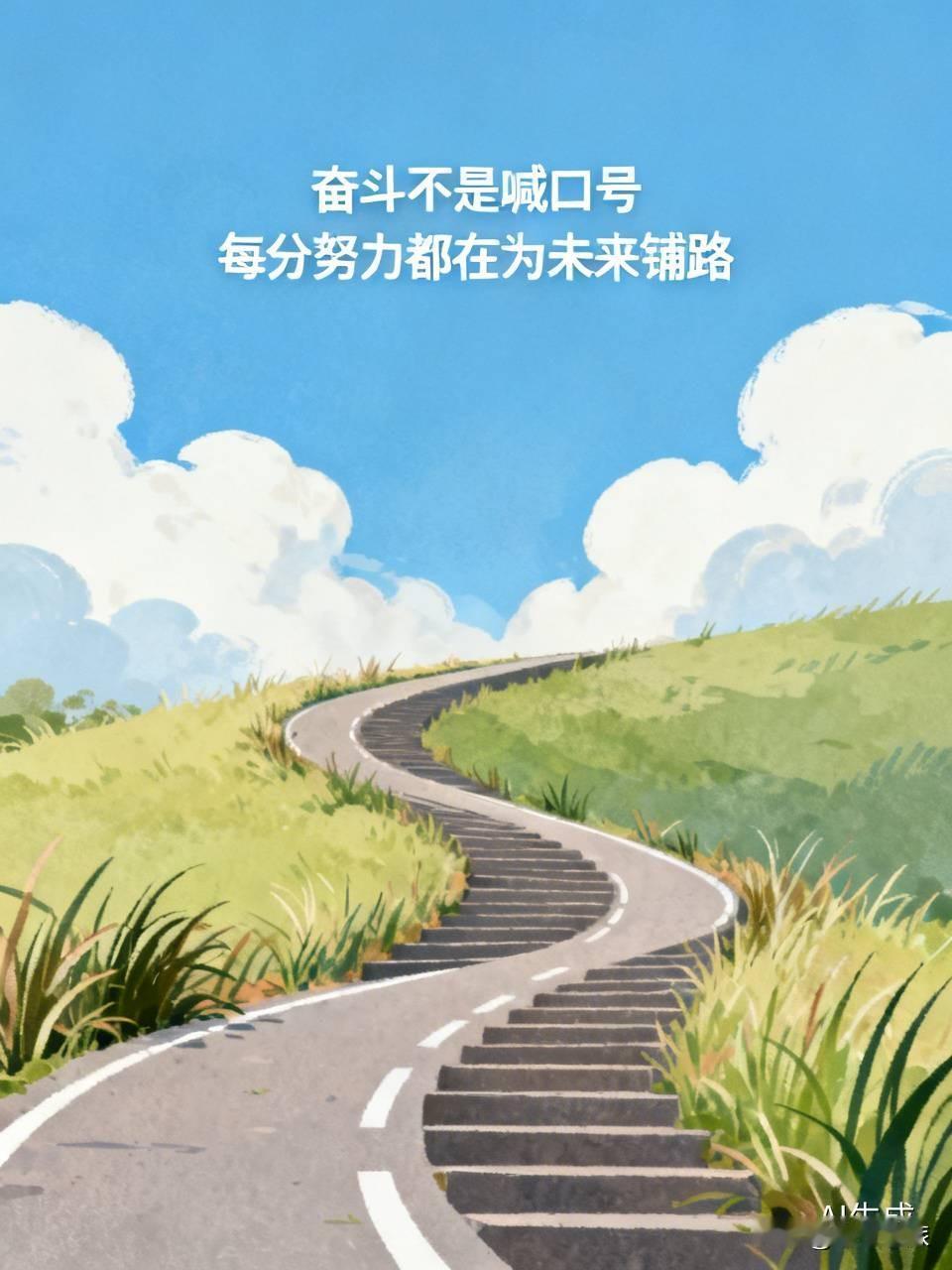今日的早安心语日签太有力量了！奋斗不是喊口号，得弄脏手、投入时间、放下面子，在无