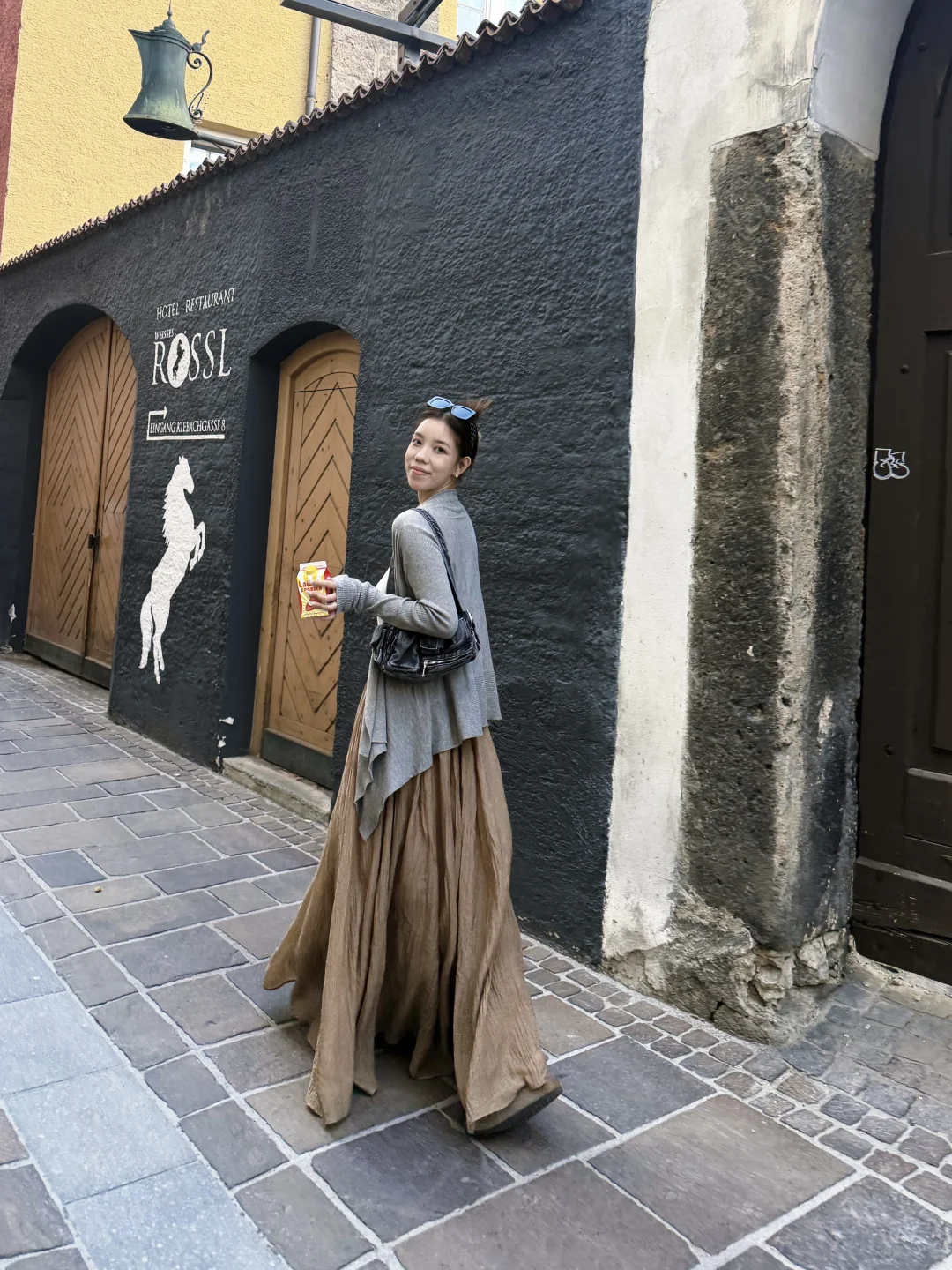 180高妹，在奥地利街头🇦🇹