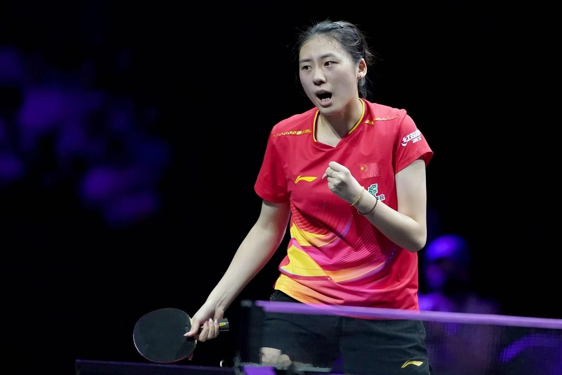 陈熠4比1温特WTT欧洲大满贯瑞典站女单1/4决赛，陈熠4-1战胜莎宾·温特，晋