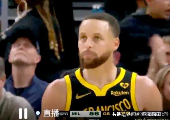 罕见！字母半场仅1个篮板！雄鹿半场落后勇士20分，基本交代了！半场结束58比78