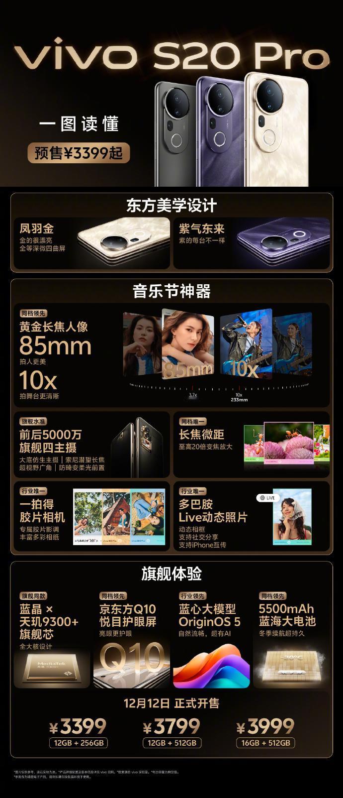看了下最新发布的vivo S20，这次有标准版和Pro版，起售价分别是2299元