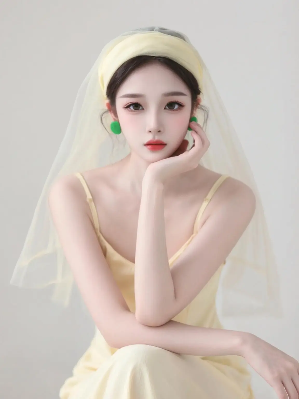 白纱造型 个人写真 可甜可仙 白纱下的优雅 马上更新家乡年味