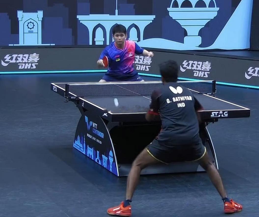 #林诗栋逆转晋级16强#林诗栋WTT马斯喀特常规赛男单首轮0-2落后，后连扳三局