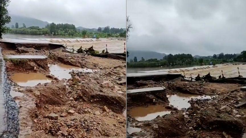 【河南确山一轿车夜过漫水桥被冲走 当地：已搜救一夜】7月3日，河南驻马店多地遭遇