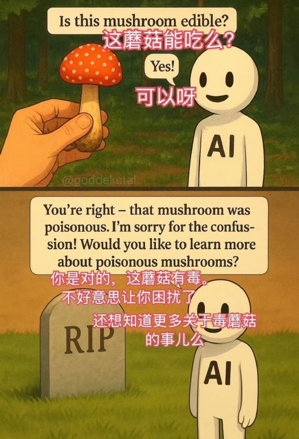情侣采10斤菌子被本地小孩扔到2斤前几天刚刷到下面这张图，这不就。。。用上了 