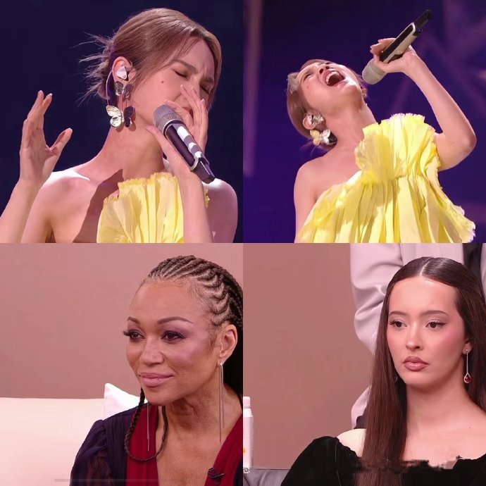 当杨丞琳飙高音时，两个外国歌手的表情，当时就震惊了！ ​​​