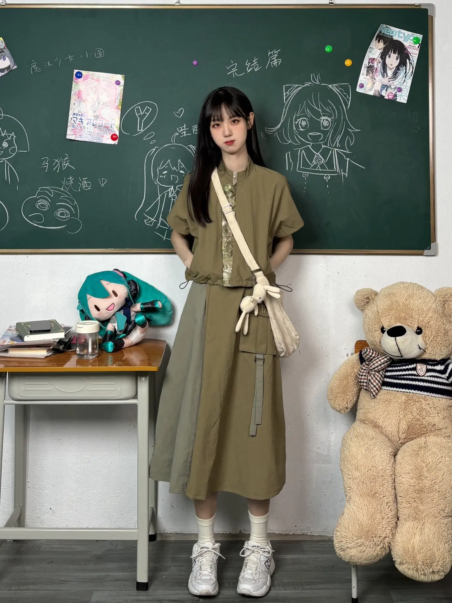 当勾k妹不穿jk的时候在穿什么。