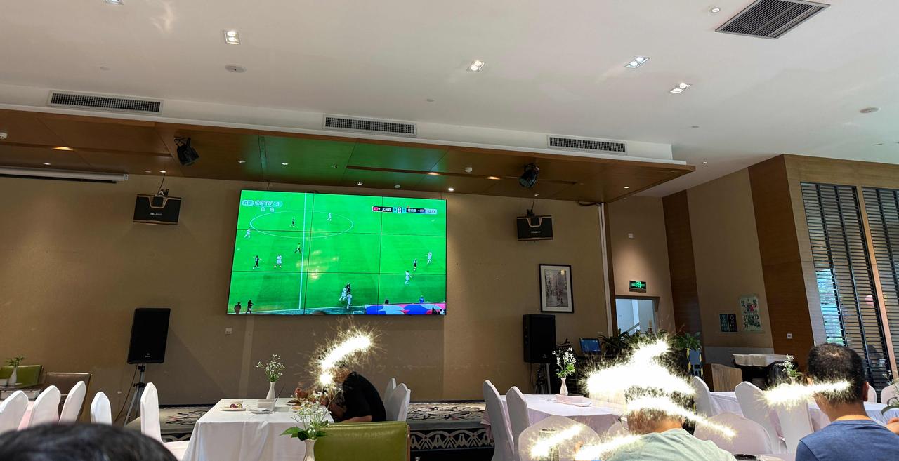 你喝早茶看世界杯
我吃自助餐看世界杯
一个足球，一堆食物，食物竟然比球还难抢
中
